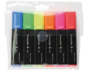 Teksta mer�ieru komplekts, 1-5mm, 6 kr�sas, JOB 150, SCHNEIDER